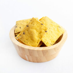Biscoito de Azeite com Linhaça - Alho