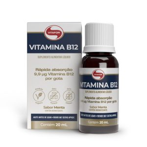 Vitamina B12 frasco 20ml - Menta - Vitafor