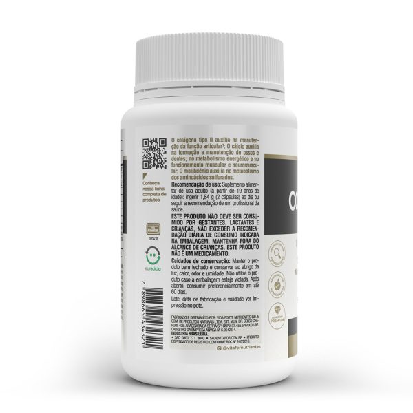 Colagentek tipo II 60 cápsulas 790mg - Vitafor - Imagem 3