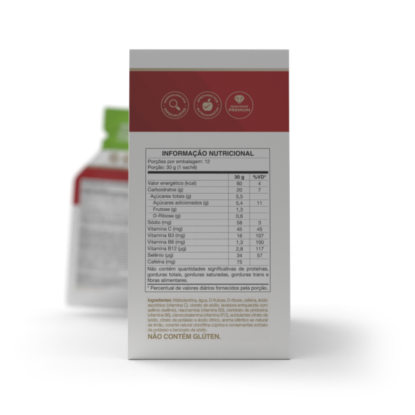 End Caffeine Gel sachê 30g - Limão - Vitafor - Imagem 2