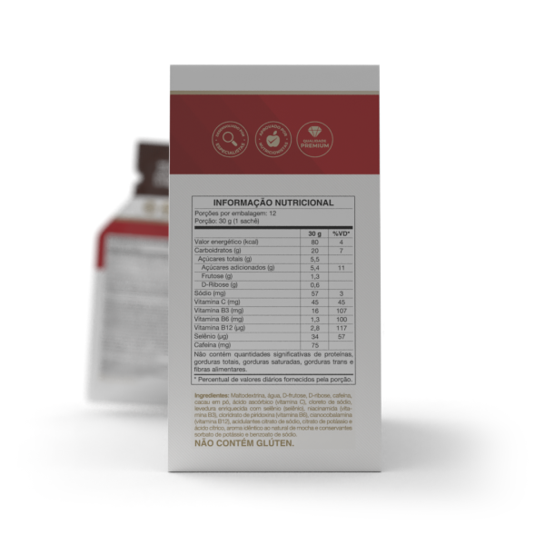 End Caffeine Gel sachê 30g -Mocha - Vitafor - Imagem 2