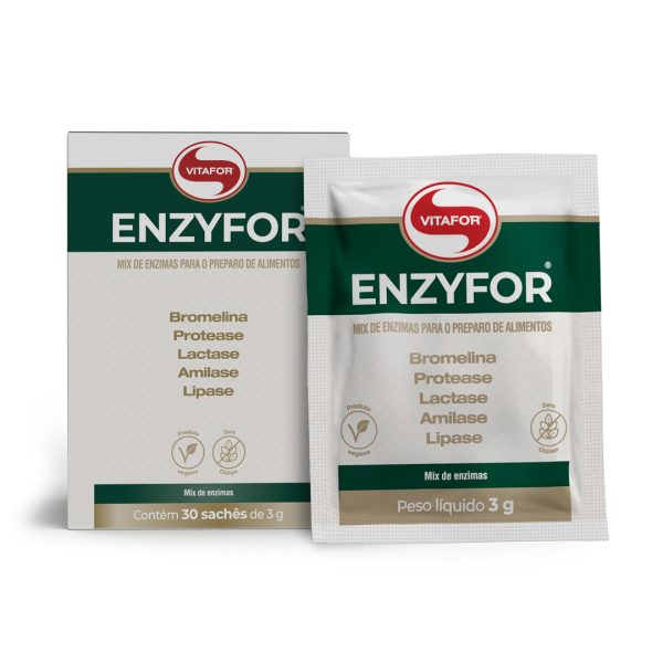 Enzyfor 30 sachês de 3g- Abacaxi - Vitafor