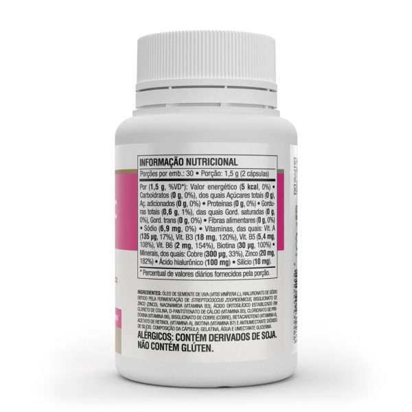 Hyaluronic Hair 60 cápsulas 500mg - Vitafor - Imagem 2