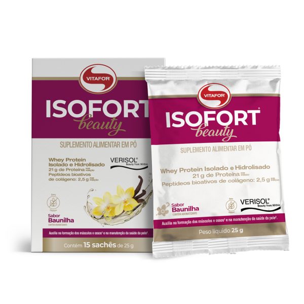 Isofort Beauty 25g - Baunilha - Vitafor