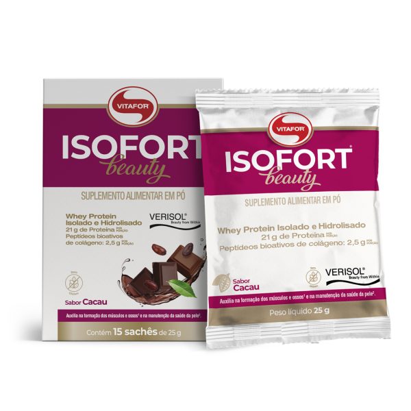 Isofort Beauty 25g - Cacau - Vitafor