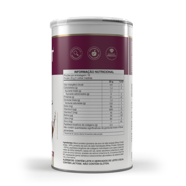 Isofort Beauty 450g - Cacau -Vitafor - Imagem 2
