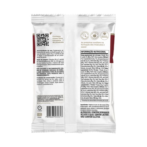 Isofort sachê 30g - Baunilha - Vitafor - Imagem 2
