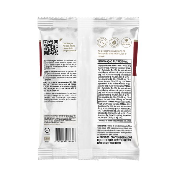 Isofort sachê 30g - Frutas Vermelhas - Vitafor - Imagem 2