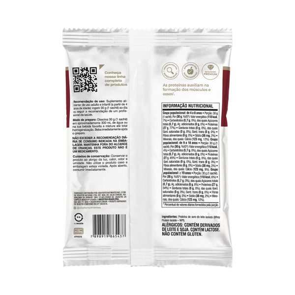 Isofort sachê 30g – Neutro – Vitafor - Imagem 2