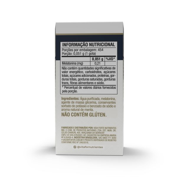 Melatonina frasco 20ml - Menta - Vitafor - Imagem 2