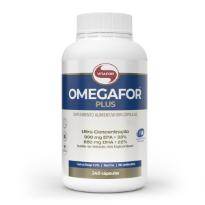 Ômegafor Plus 240 cápsulas 1000mg - Vitafor