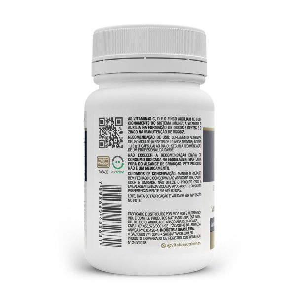 Vita D3 + C + Zinco 30 cápsulas - Vitafor - Imagem 3