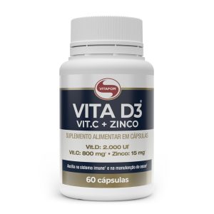 Vita D3 + C + Zinco 60 cápsulas - Vitafor