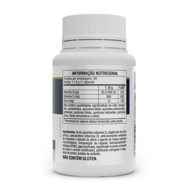 Vita D3 + C + Zinco 60 cápsulas - Vitafor - Imagem 2