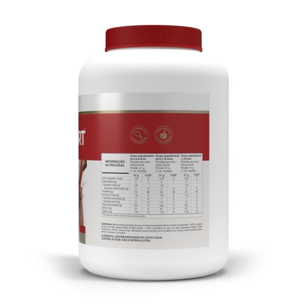 Whey Fort 3w pote 1800g – Chocolate – Vitafor - Imagem 2