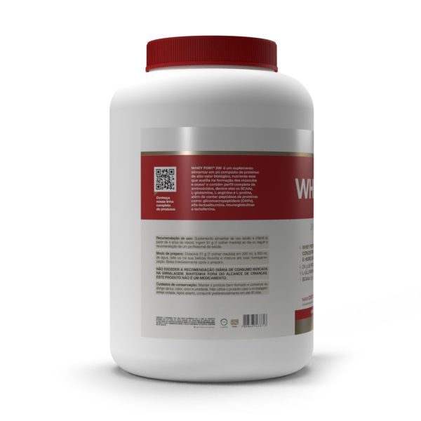Whey Fort 3w pote 1800g – Chocolate – Vitafor - Imagem 3