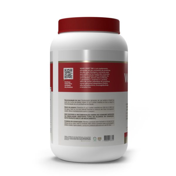 Whey Fort 3w 900g – Chocolate – Vitafor - Imagem 3
