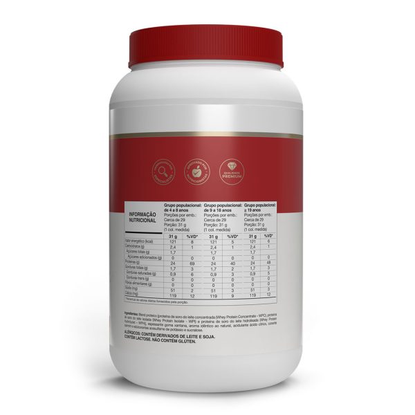 Whey Fort 3w 900g – Frutas Vermelhas – Vitafor - Imagem 2