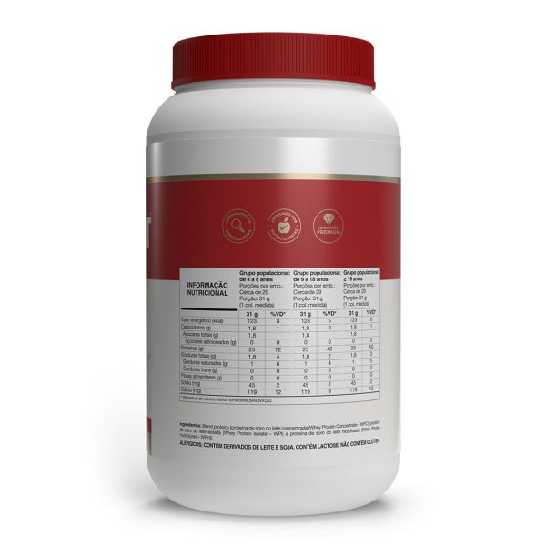 Whey Fort 3w 900g - Neutro - Vitafor - Imagem 2