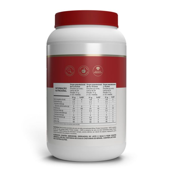 Whey Fort 3w 900g - Paçoca - Vitafor - Imagem 2