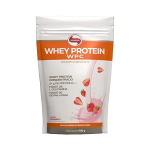 Whey Concentrado 900g - Morango - Vitafor